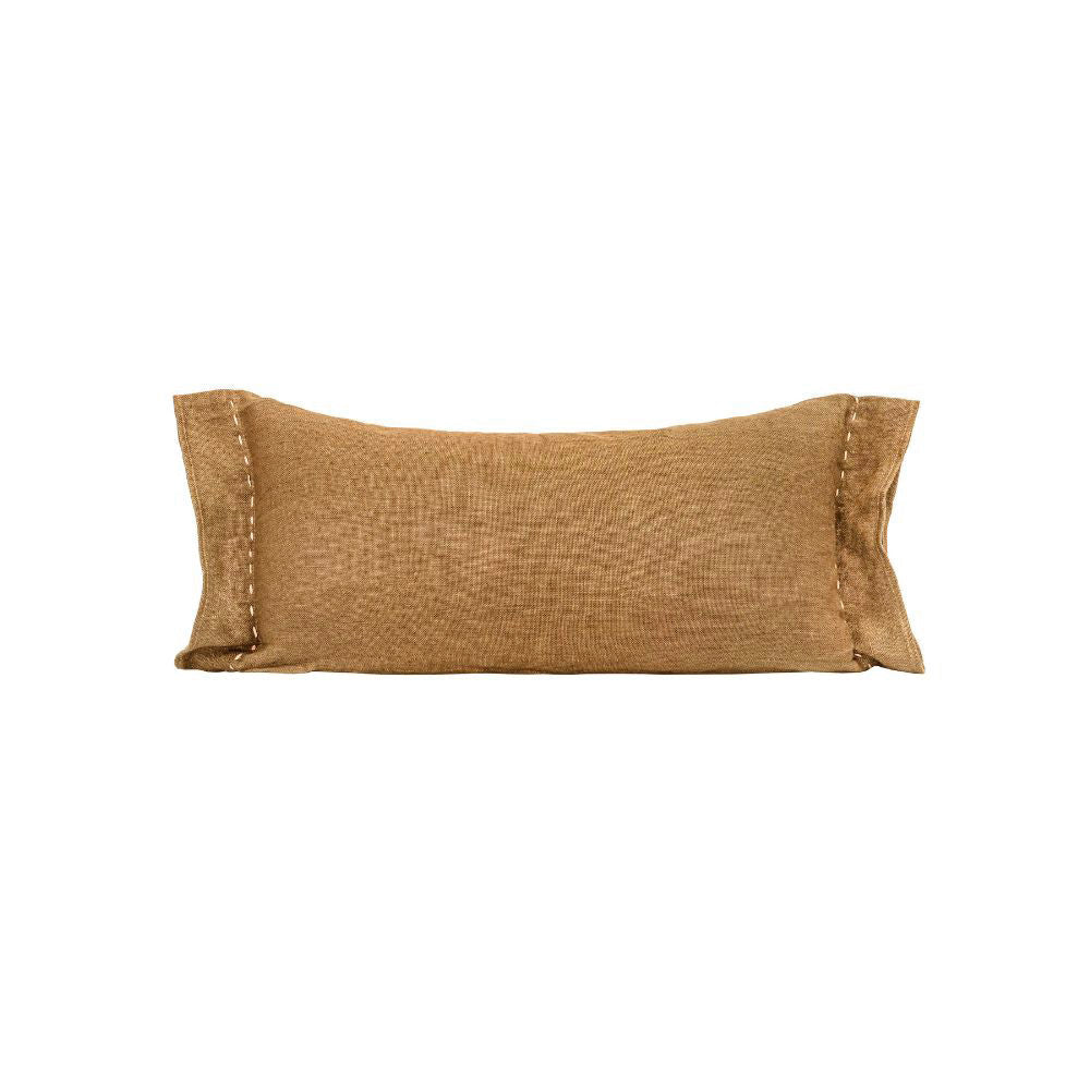 Coussin "Comics" lin brodé - Alezan