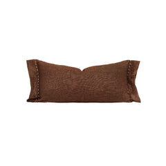 Coussin "Comics" lin brodé - Bison