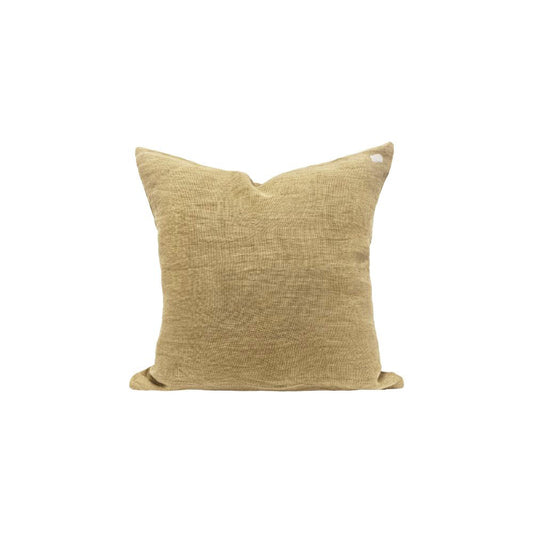 Coussin "Cross" lin - Honey