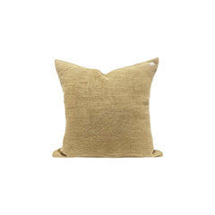 Coussin "Cross" lin - Honey