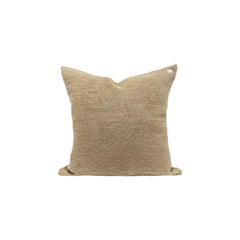 Coussin "Cross" lin - Sable