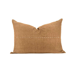 Coussin "Copper" lin brodé - Alezan