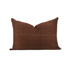 Coussin "Copper" lin brodé - Bison
