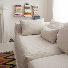 Coussin "Cross" lin - Songe