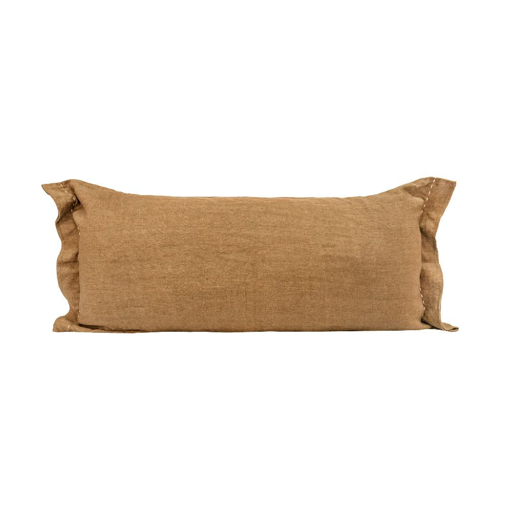 Coussin "Crush" lin brodé - Alezan