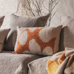 Coussin en laine à motifs fleuris "Mimo" - Sioux