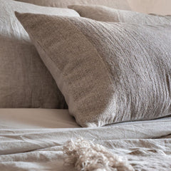 Coussin en laine & coton "Paolina" - Marmotte