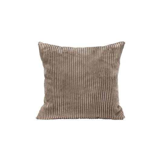 Coussin velours cord "Loom" - Mocca