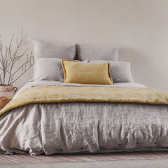 Coussin velours chenille "Zorro" - Macadamia/Noisette