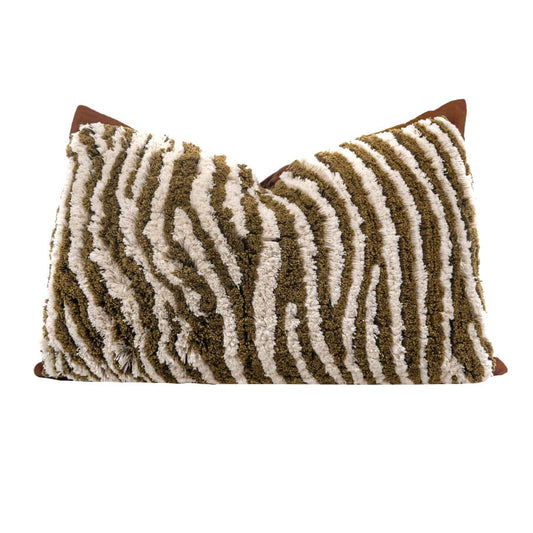 Coussin tufté "Abby" - Zebra