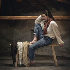 Chèche en laine fine "Doudou"