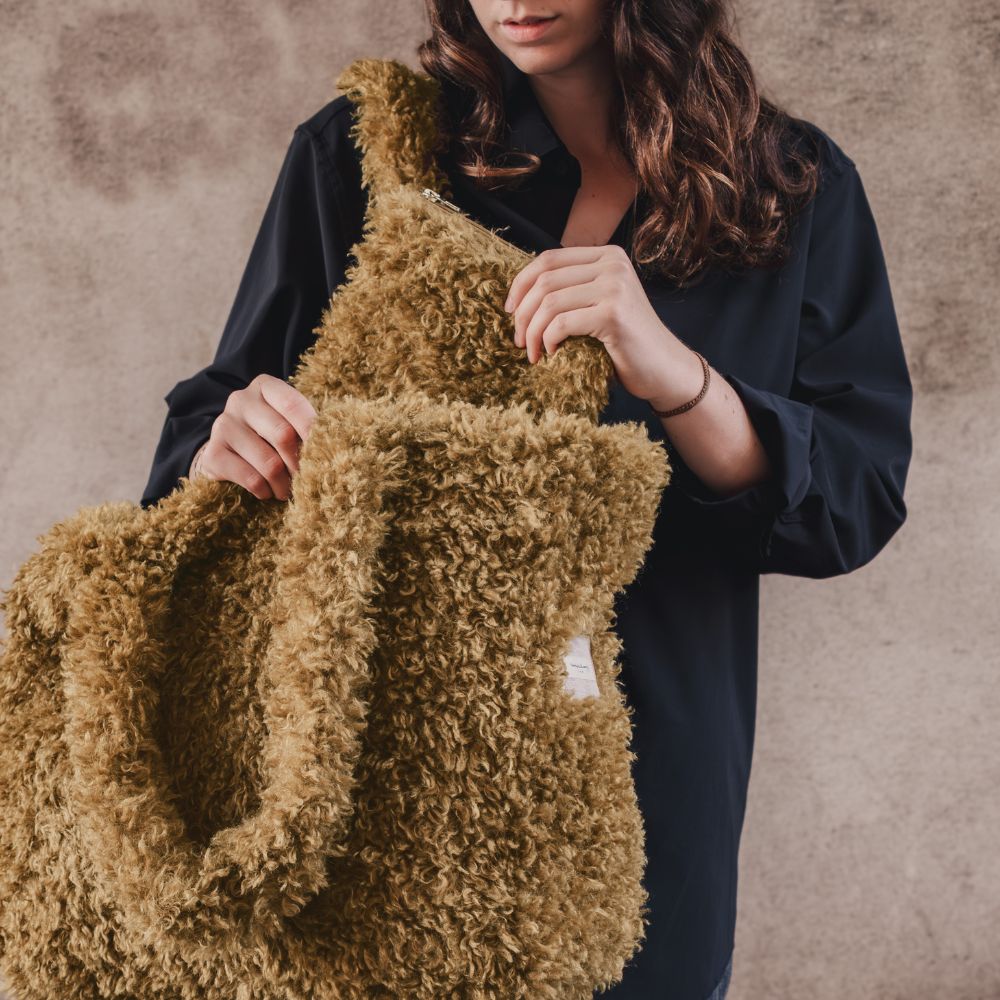 Grande trousse "Zuza" fourrure - Army