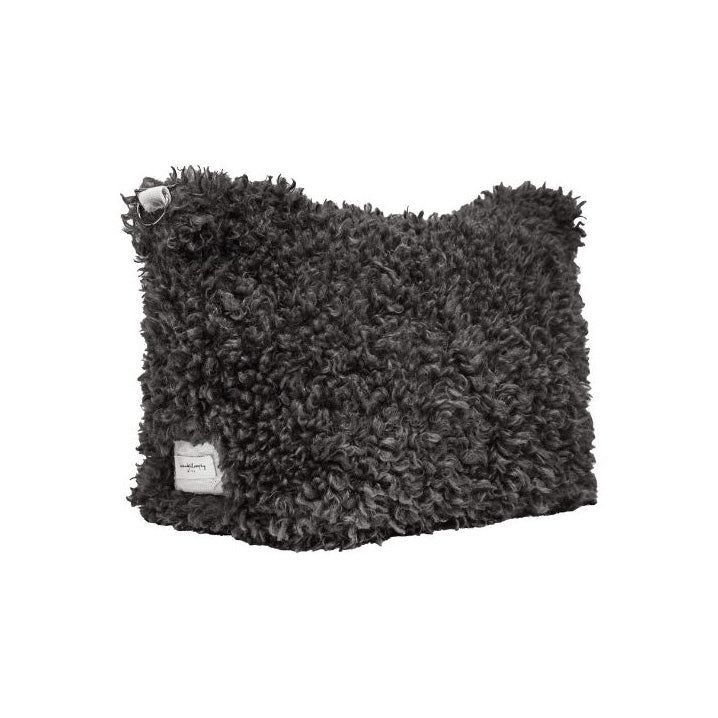 Grande trousse "Zuza" fourrure - Dark Grey