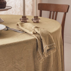 Nappe carrée coton flammé "Matrijana1" - Granola