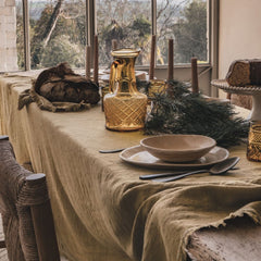 Nappe coton flammé "Matrijana2" - Granola