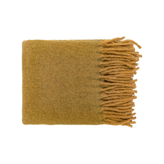 Plaid en laine "Crumble" - Miel chiné