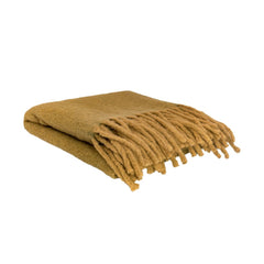 Plaid en laine "Crumble" - Miel chiné