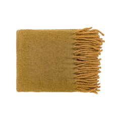 Plaid en laine "Crumble" - Miel chiné