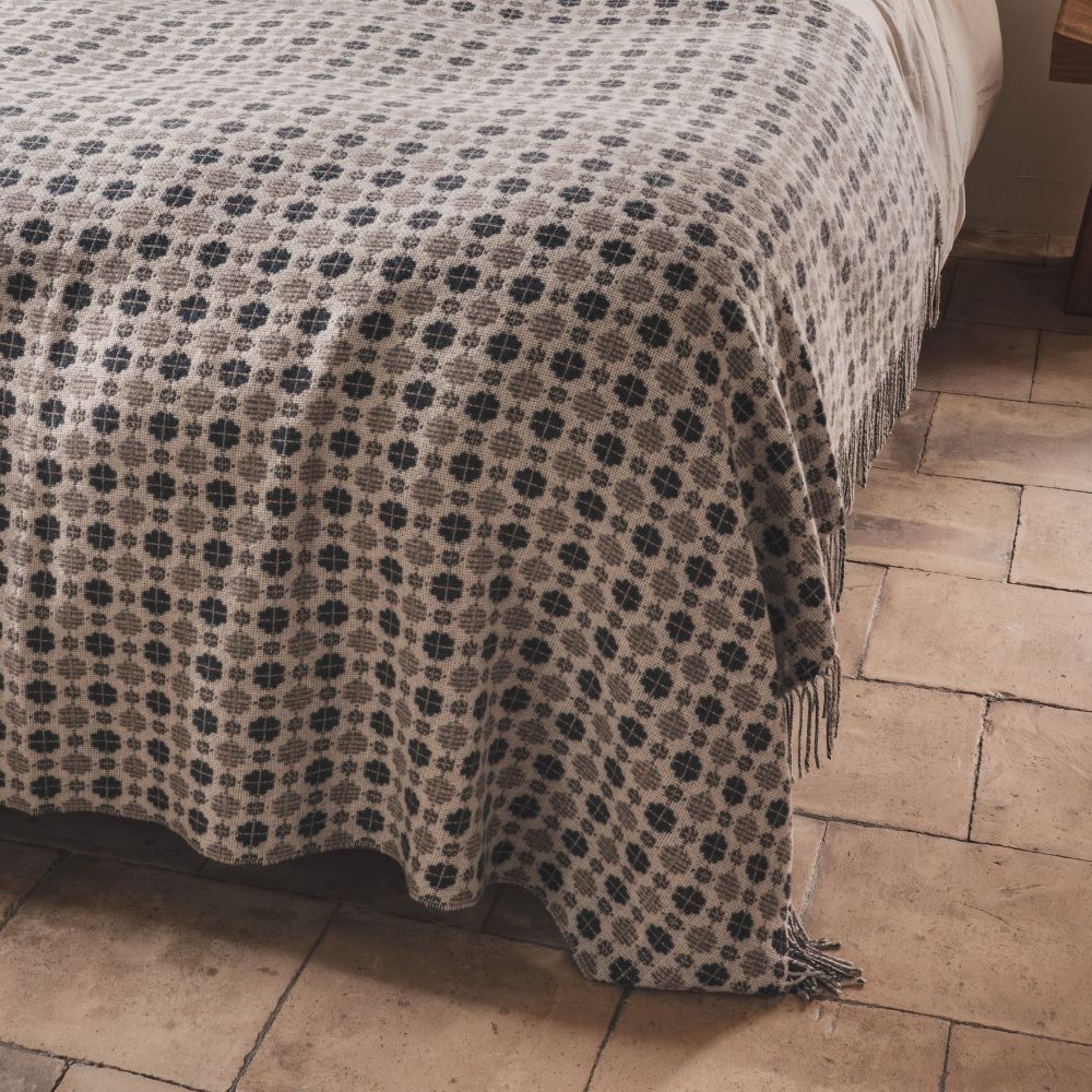 Plaid en laine jacquard "Falco" - Lighty