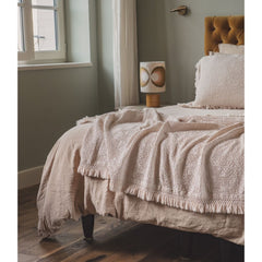 Plaid "Flirt" effet alvéolé - Nude