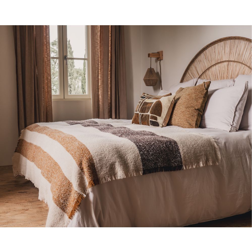 Plaid avec laine & alpaga "Maupassant"