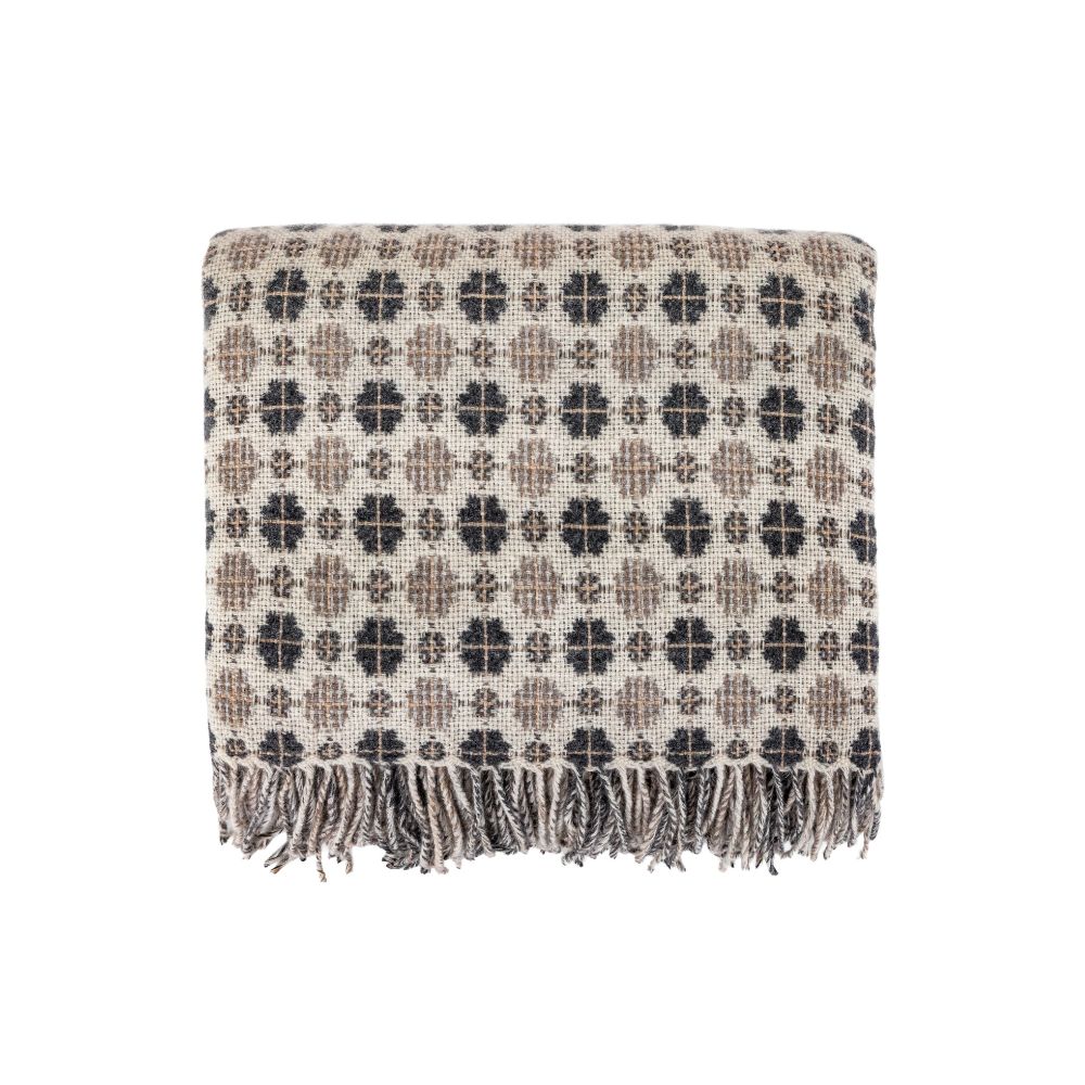 Plaid en laine jacquard "Falco" - Lighty