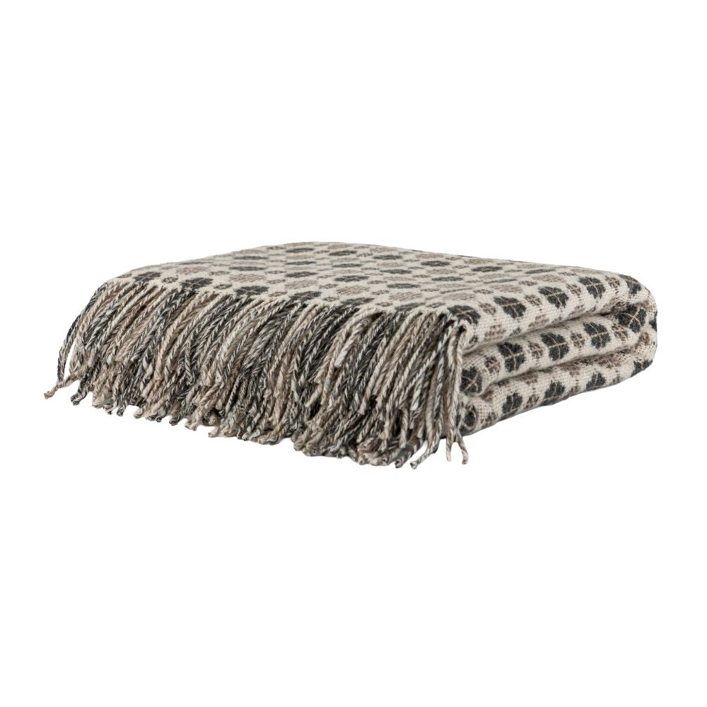 Plaid en laine jacquard "Falco" - Lighty