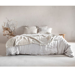 Coussin "Farmer" coton alvéolé - Plume