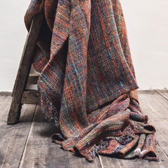 Plaid "Tatoo Brazil" tissage manuel