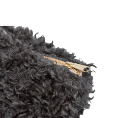 Pochette "Zerra" fourrure - Dark grey