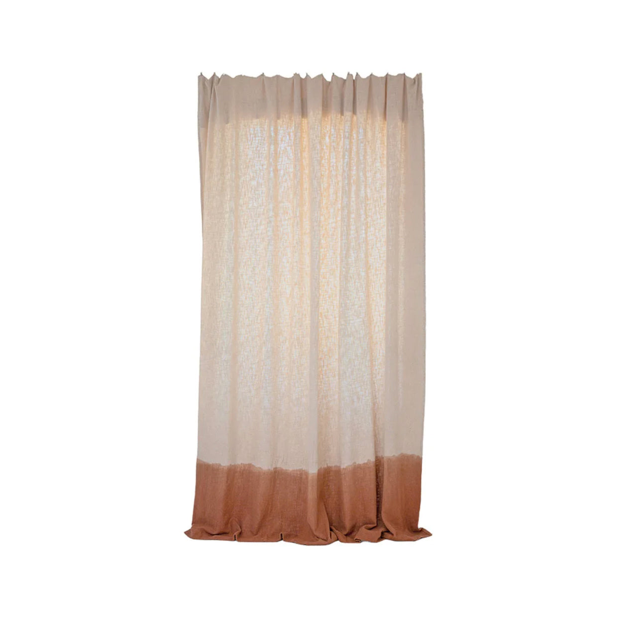 Rideau tie & dye "TamTam" - Biscuit