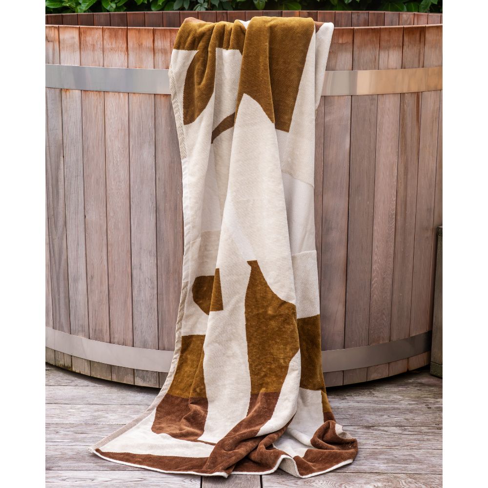 Drap de plage "Date" - Café créole