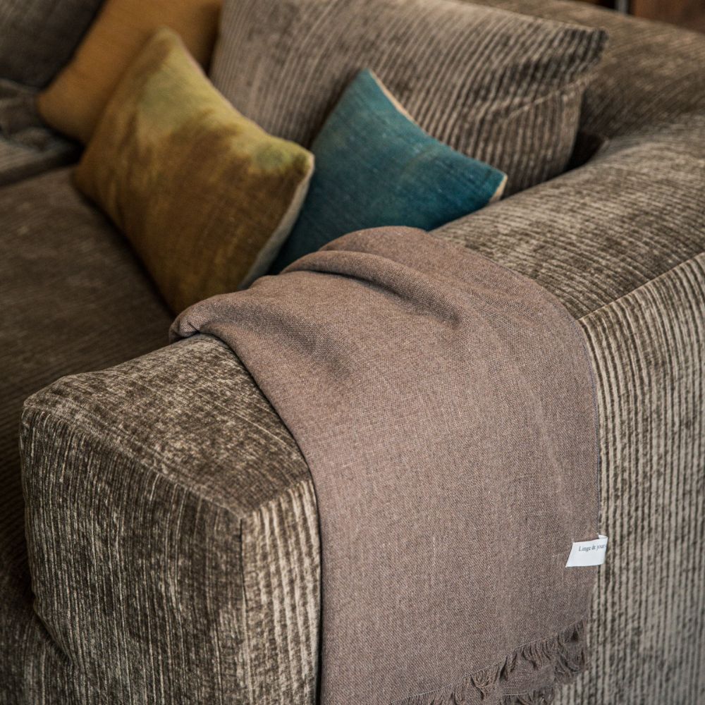 Daybed "Slow" Velours cord Sépia