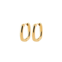 Créoles "Square" plaqué Or 20mm