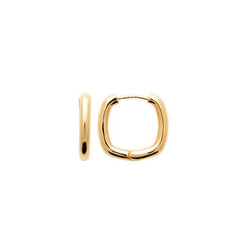 Créoles "Square" plaqué Or 20mm