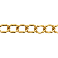 Bracelet chaîne maillons XL ronds acier doré