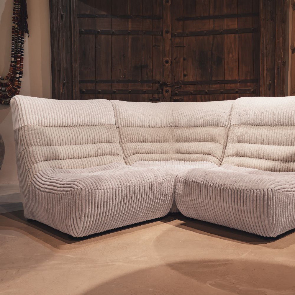 Canapé 3 pl. XL "Divan" Velours côtelé Chino