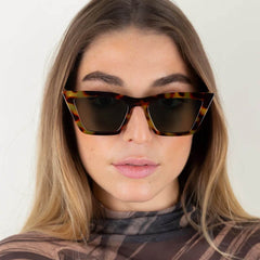 Lunettes cat-eyes "Farrah" - Militaire