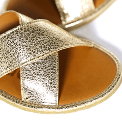 Sandales "Infinity" cuir - Or