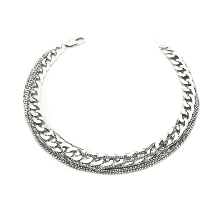 Collier multi-chaînes "Sévigné" - Argent