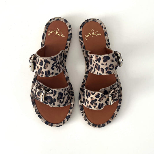 Sandales "Byron" cuir velours - Léo snow