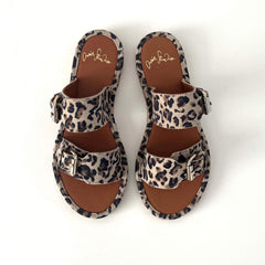Sandales "Byron" cuir velours - Léo snow