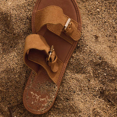 Sandales "Byron" daim - Camel