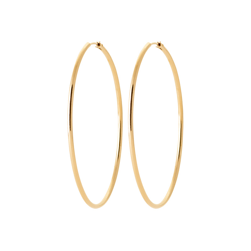 Créoles plaqué Or 60mm