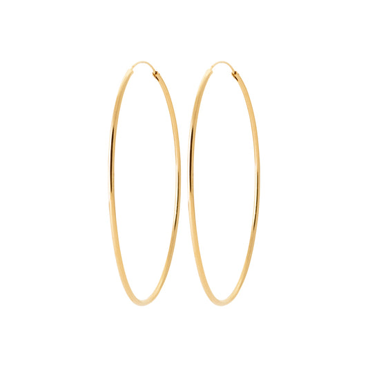 Créoles plaqué Or 70mm