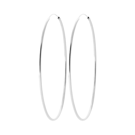 Créoles XL Argent 80mm