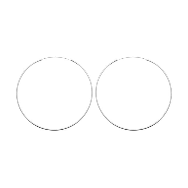Créoles XL Argent 80mm