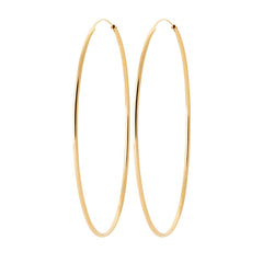 Créoles XL plaqué Or 80mm