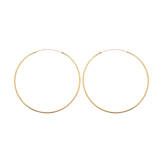 Créoles XL plaqué Or 80mm