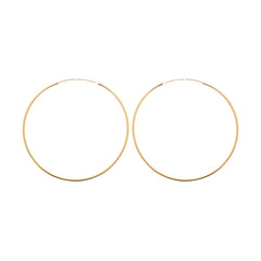 Créoles XL plaqué Or 80mm